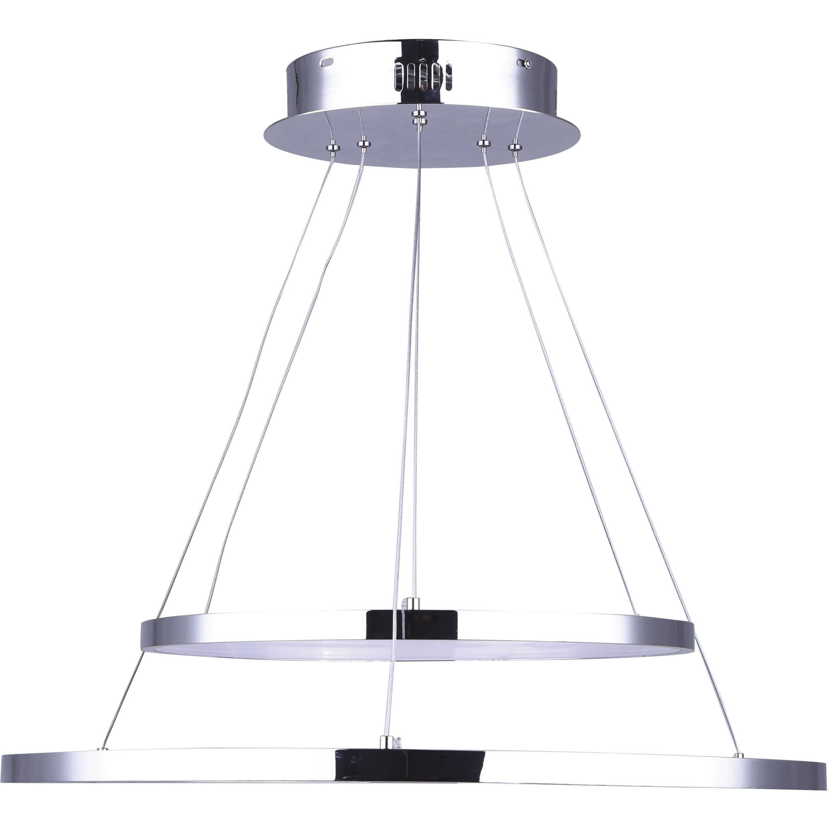 Madison LED 24 inch Chrome LED Chandelier Ceiling Light