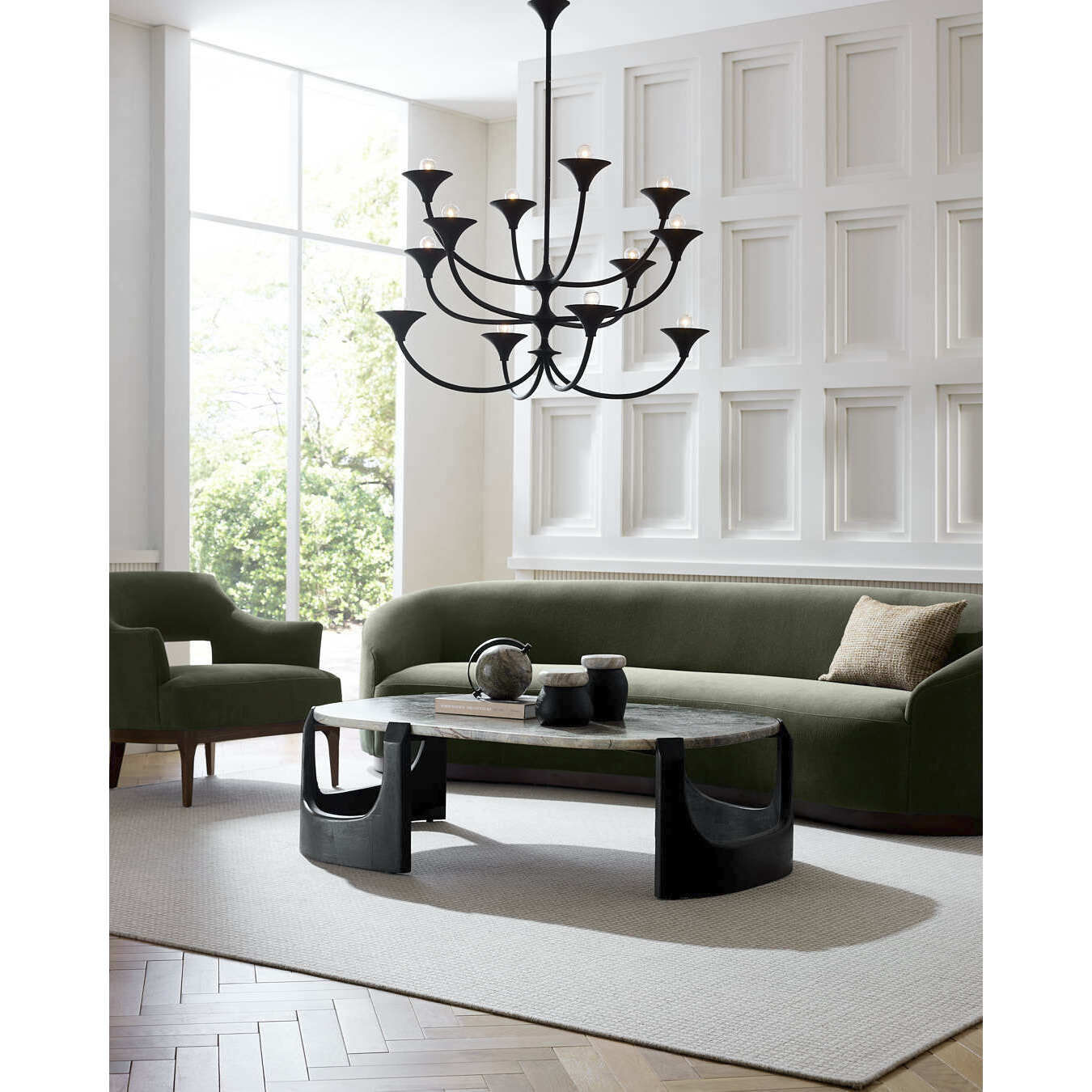 Turner Pine and Dark Walnut Sofa