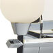 Fleur 2 Light 14.75 inch Chrome Vanity Light Wall Light
