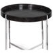 Derby 25 X 25 inch Black Side Table, Tray Table