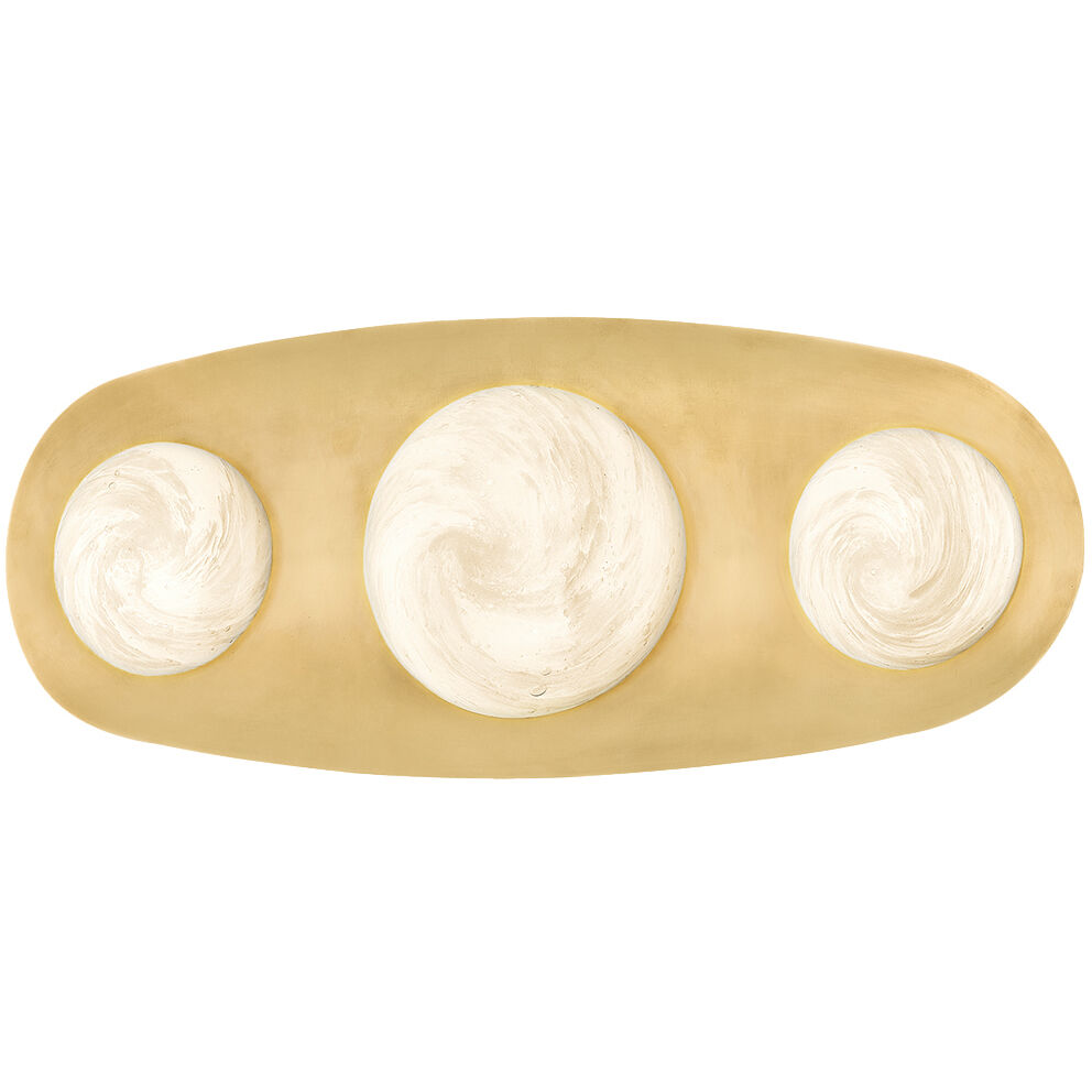 Bezel LED 7 inch Vintage Brass ADA Wall Sconce Wall Light