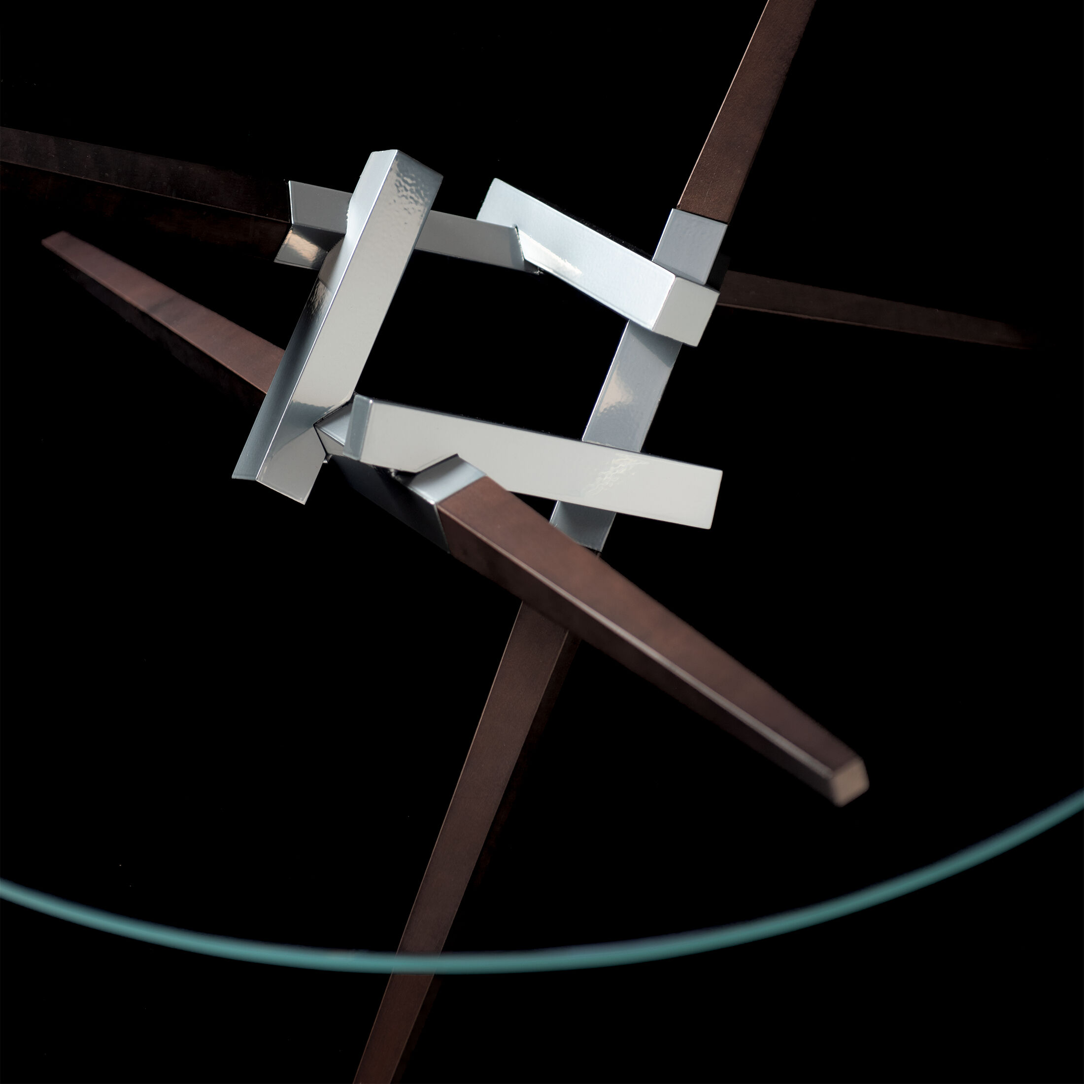 Crux 36 inch Sterling Coffee Table