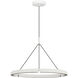 Peter Bristol Cloak LED 30.4 inch Matte White Chandelier Ceiling Light