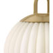 Paige 1 Light 11 inch Lacquered Brass Pendant Ceiling Light