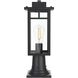 Mercer 1 Light 17.5 inch Black Outdoor Post Light