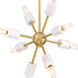 Star Dust 8 Light 15 inch Brushed Gold Pendant Ceiling Light