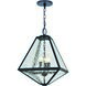 Glacier 3 Light 14 inch Black Charcoal Outdoor Pendant in Water