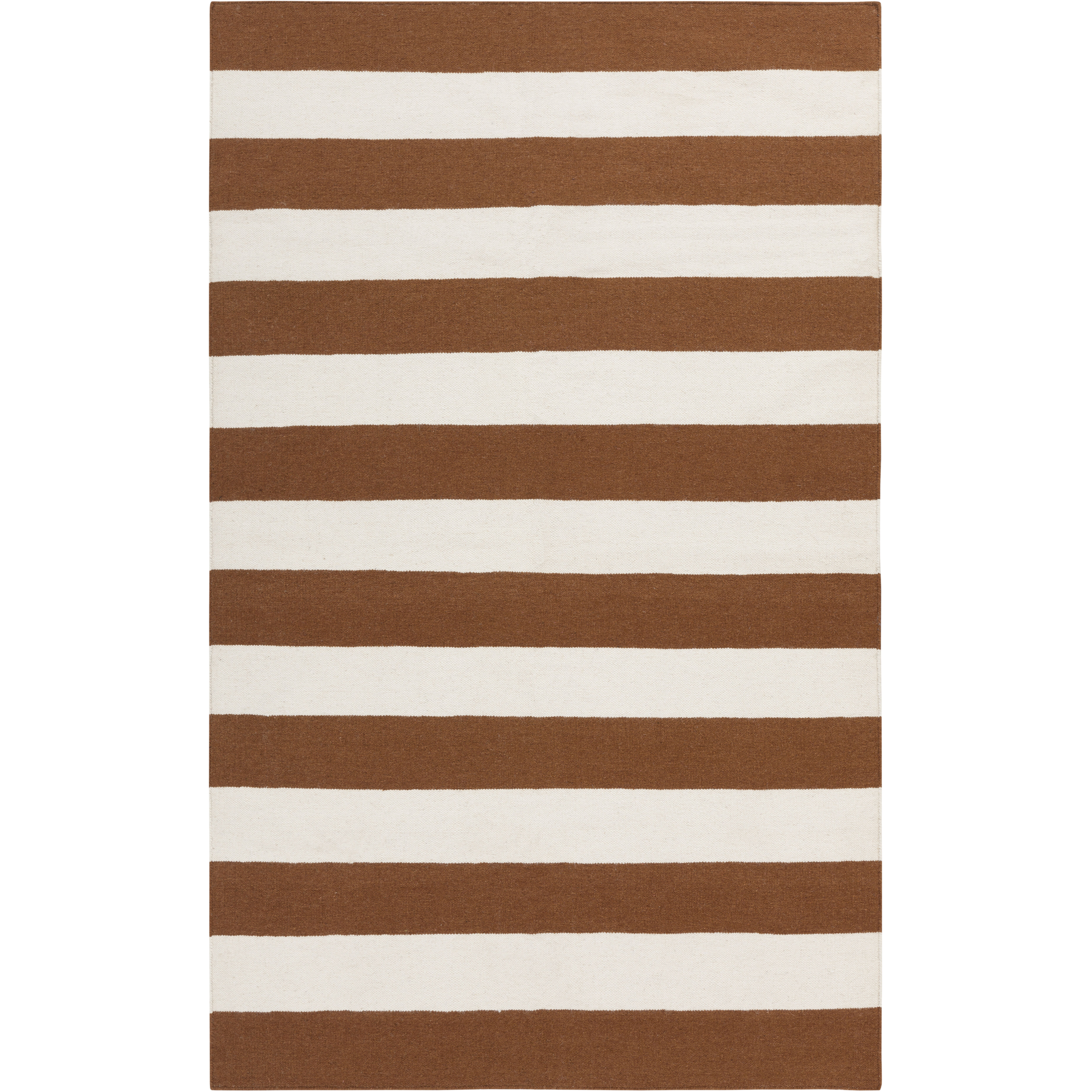 Frontier 156 X 108 inch Dark Brown, Ivory Rug