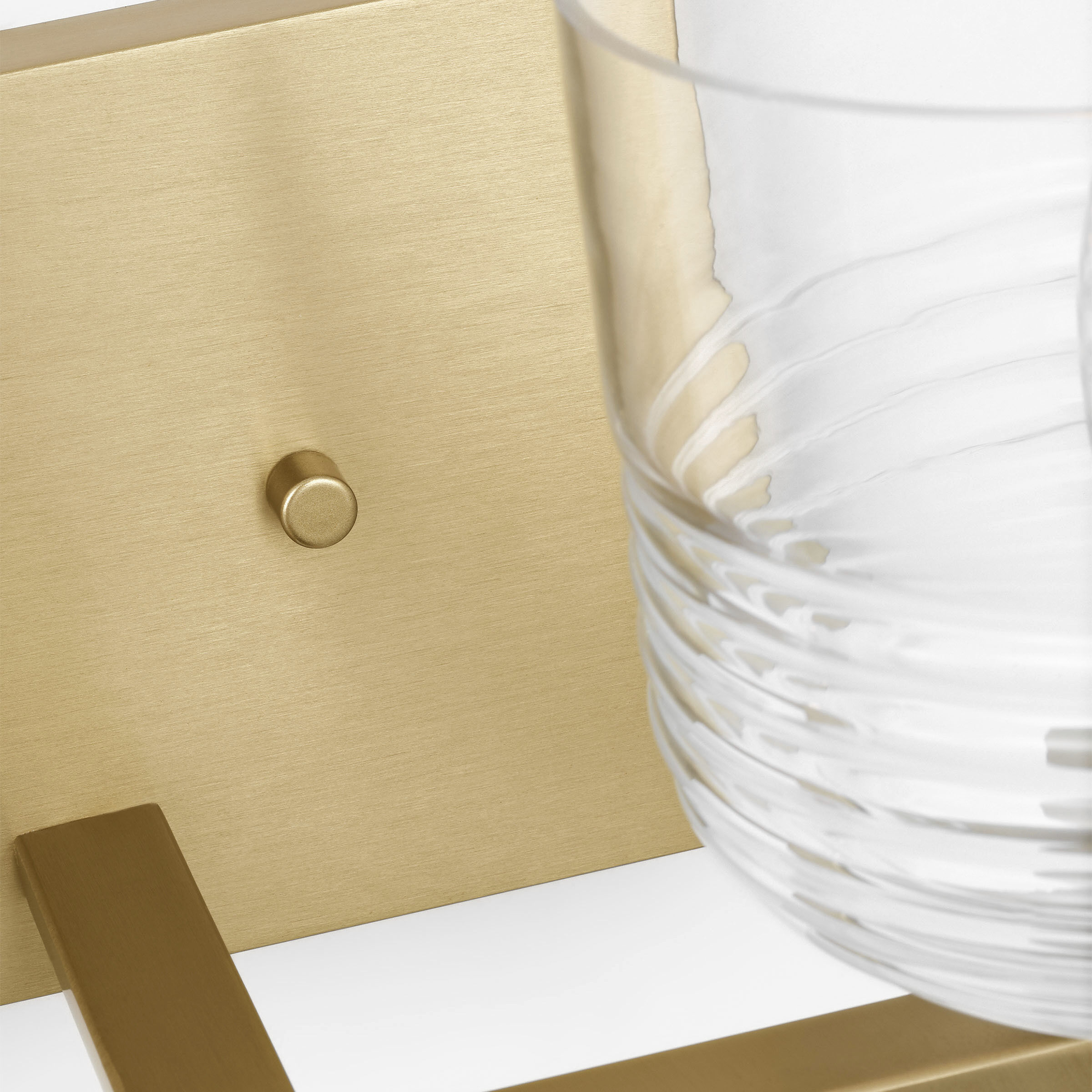 Drew & Jonathan Lochdale 2 Light 14.75 inch Satin Brass Vanity Light Wall Light, Medium