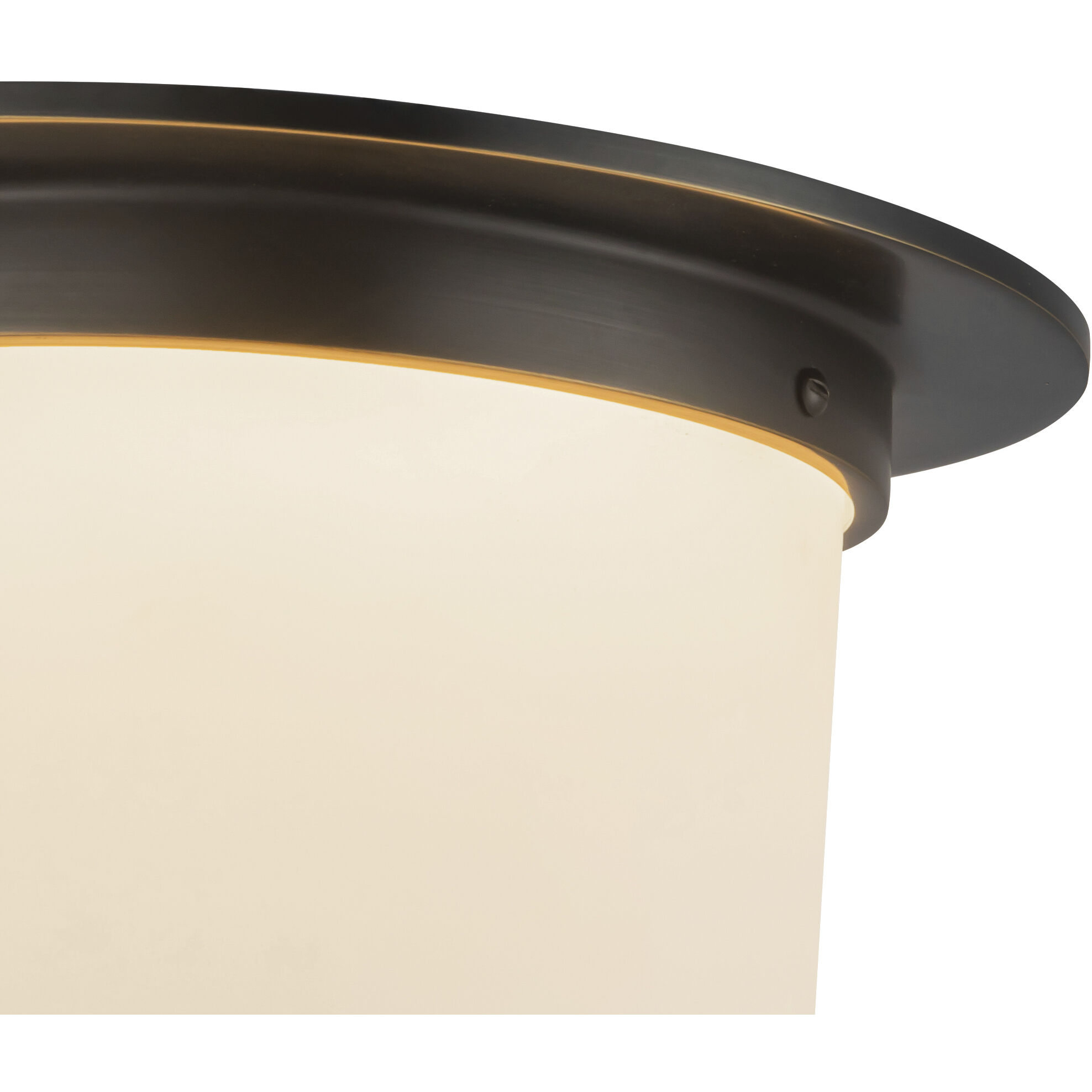 Mineral 1 Light 11.13 inch Urban Bronze and Matte Opal Glass Flush Mount Ceiling Light in Opal Glass Shade