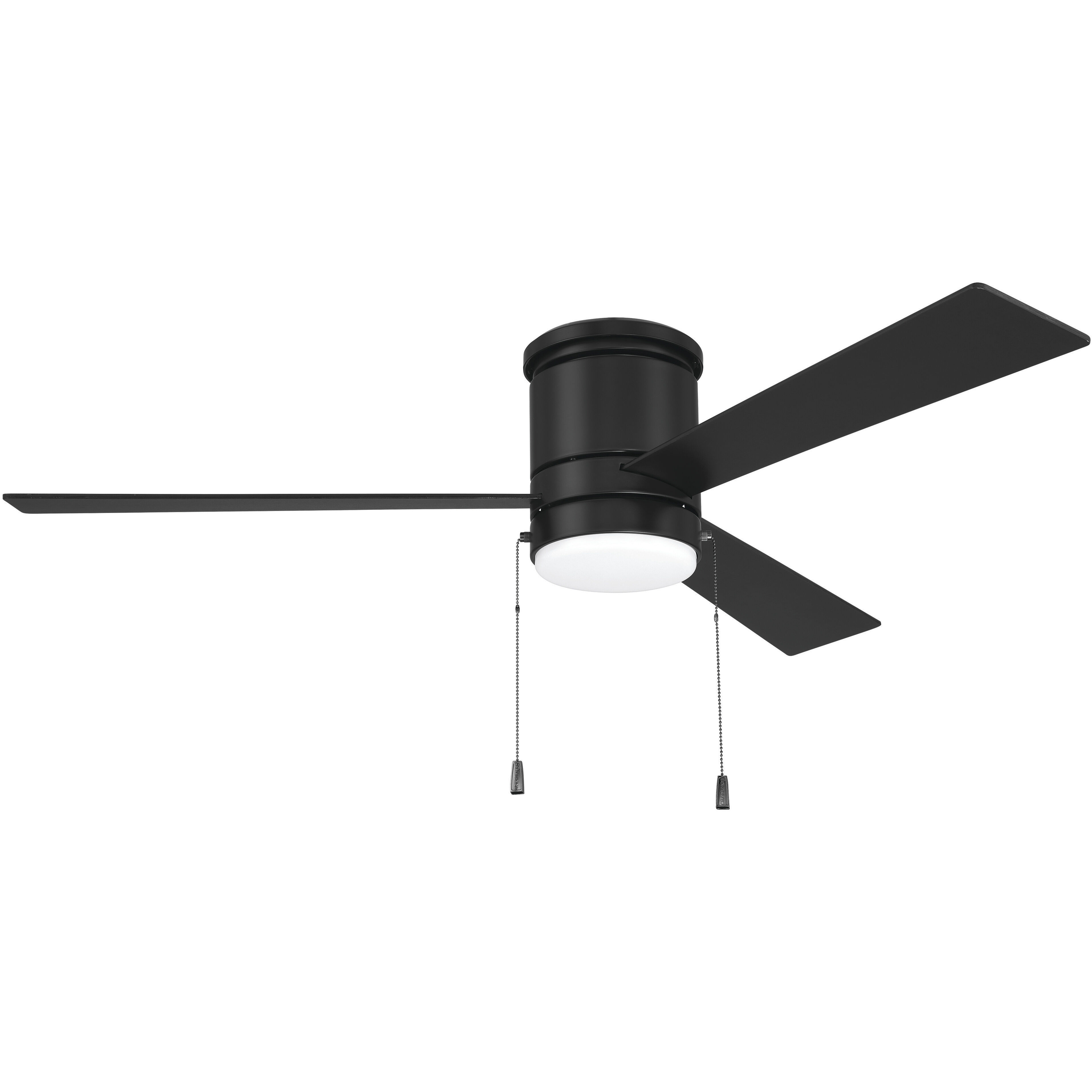 McCoy Hugger 52 inch Flat Black Indoor Ceiling Fan