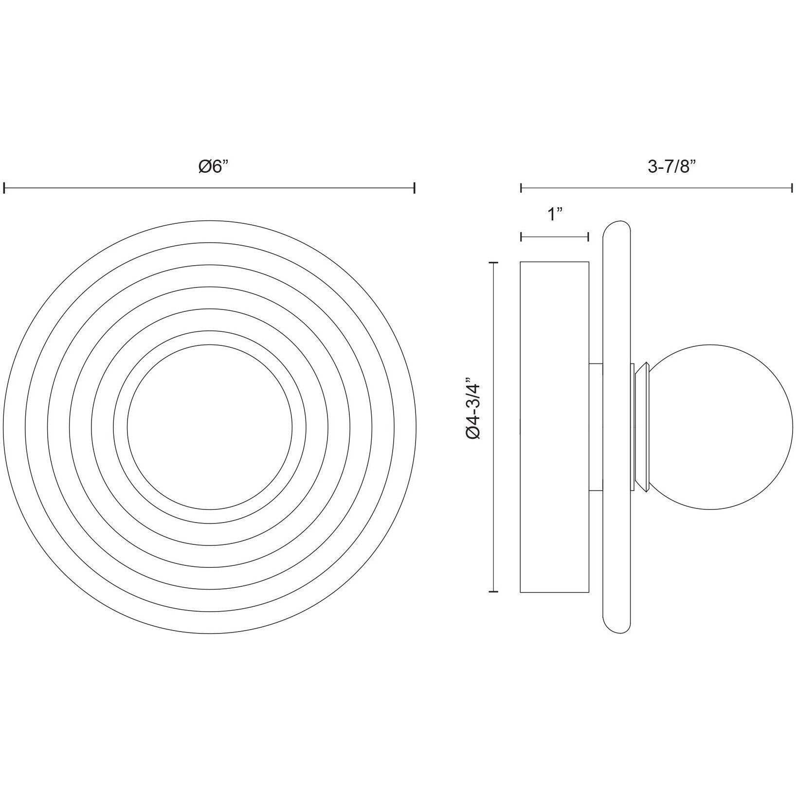 Dahlia Wall/Vanity Light Wall Light in Vintage Brass