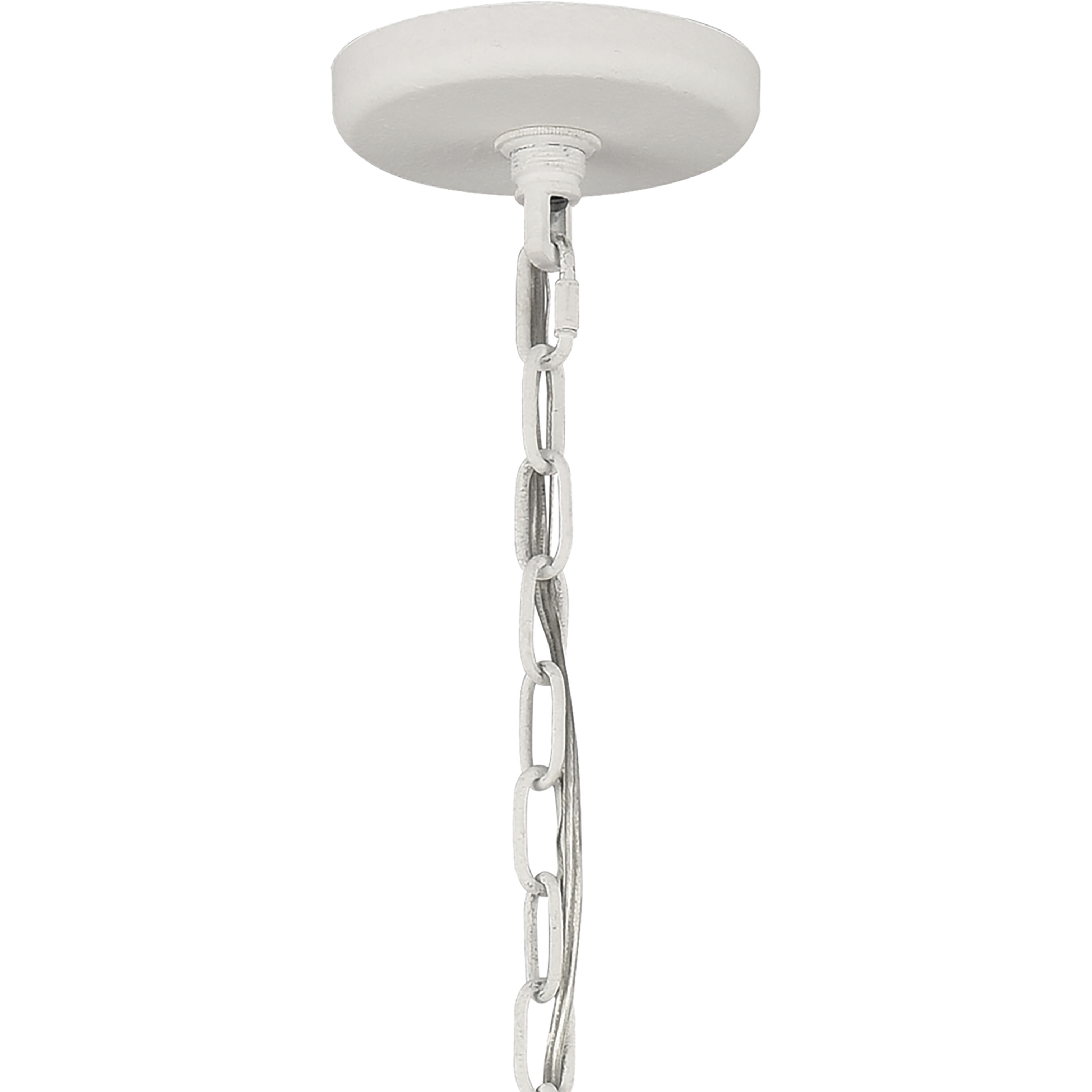 Continuance 6 Light 30 inch White Coral with Satin Brass Chandelier Ceiling Light