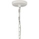 Continuance 6 Light 30 inch White Coral with Satin Brass Chandelier Ceiling Light