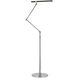 Ian K. Fowler Heron 40 inch 10.00 watt Polished Nickel and Matte Black Adjustable Floor Lamp Portable Light, Medium