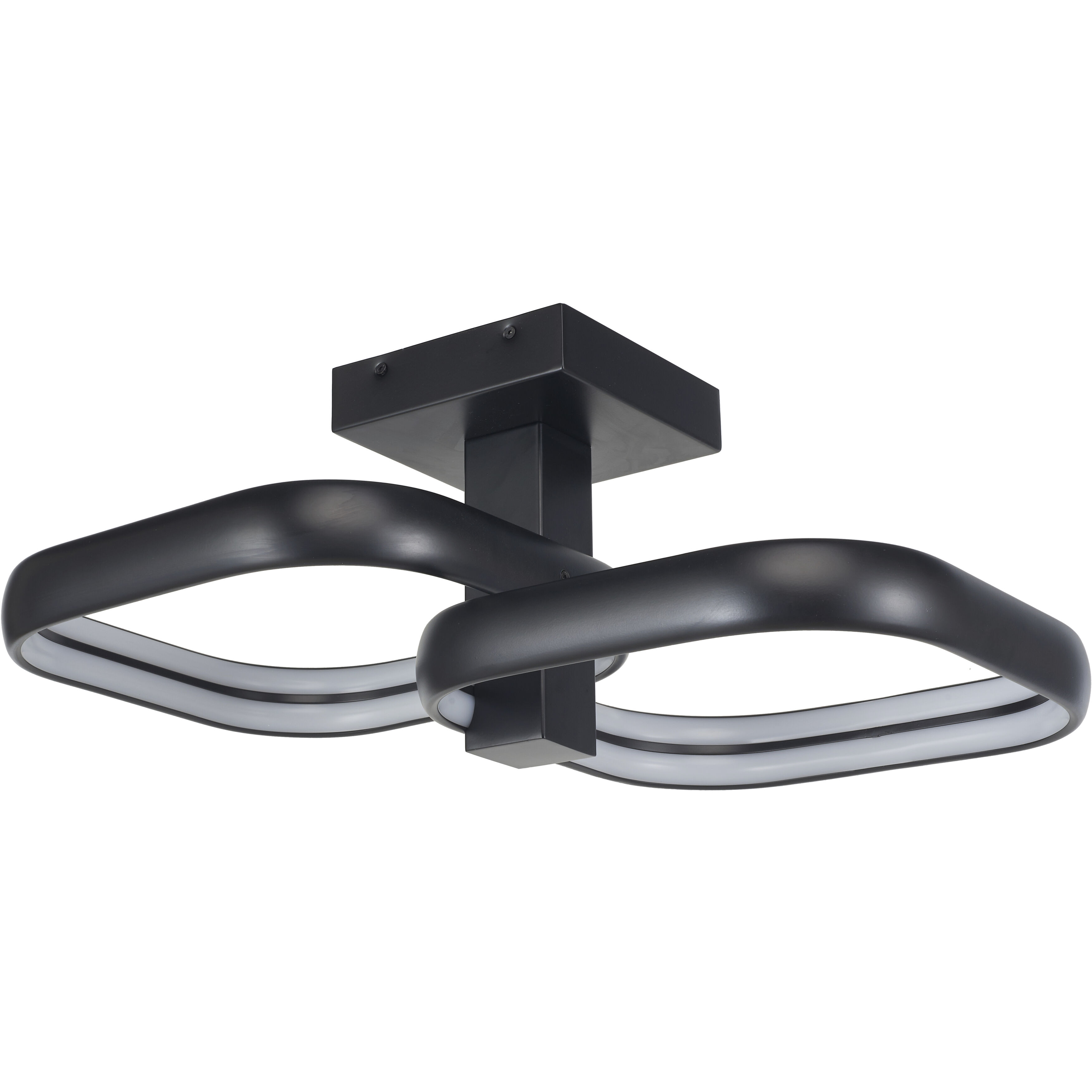 Rave LED 17 inch Matte Black Flush Mount Ceiling Light