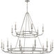 Bailey 18 Light 48 inch Polished Nickel Chandelier Ceiling Light
