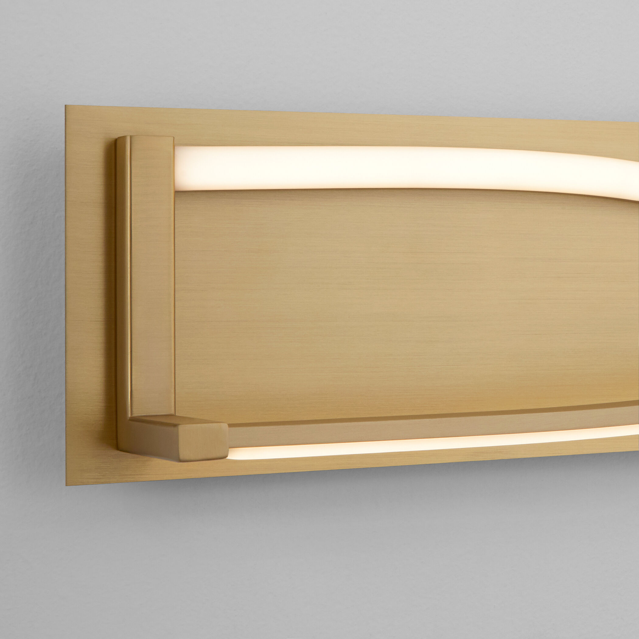 Hyperion 2 Light 34 inch Aged Brass Vanity Light Wall Light