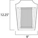Villa LED 12.25 inch Adobe Outdoor Wall Mount