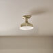 Sisu LED 8 inch Champagne Bronze Semi Flush Mount Ceiling Light