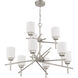 Cadence 9 Light 32 inch Satin Nickel Chandelier Ceiling Light