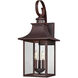 Quoizel Chancellor 3 Light 24 inch Copper Bronze Outdoor Wall Lantern CCR8410CU - Open Box