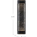 Moondew LED 24.13 inch Black Exterior Wall Sconce