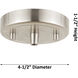 Paladin 1 Light 7.13 inch Brushed Satin Nickel Mini Pendant Ceiling Light