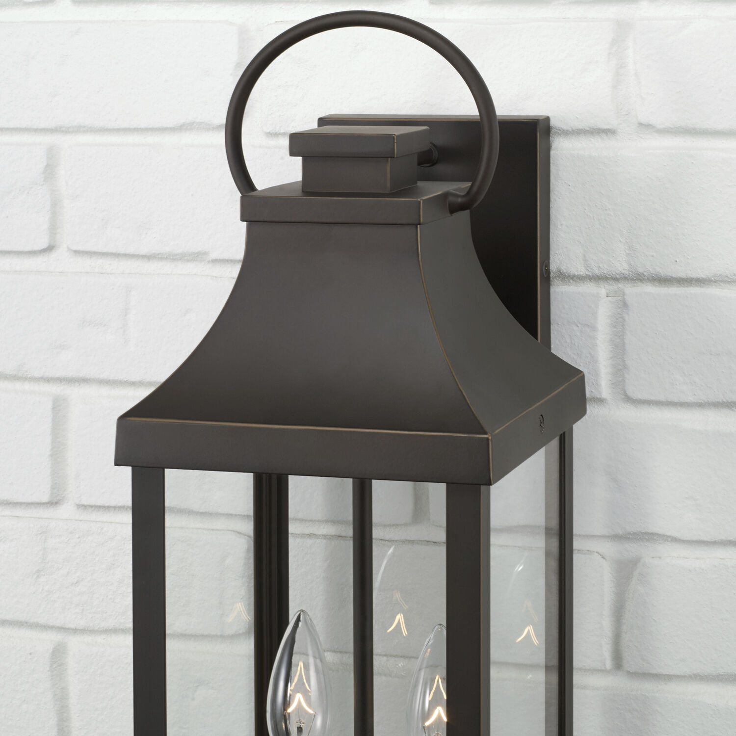 Bradford 2 Light 20.75 inch Oiled Bronze Outdoor Wall Lantern in Incandescent