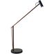 Crane 21 inch 5.00 watt Walnut Wood and Black Desk Lamp Portable Light, ADS360