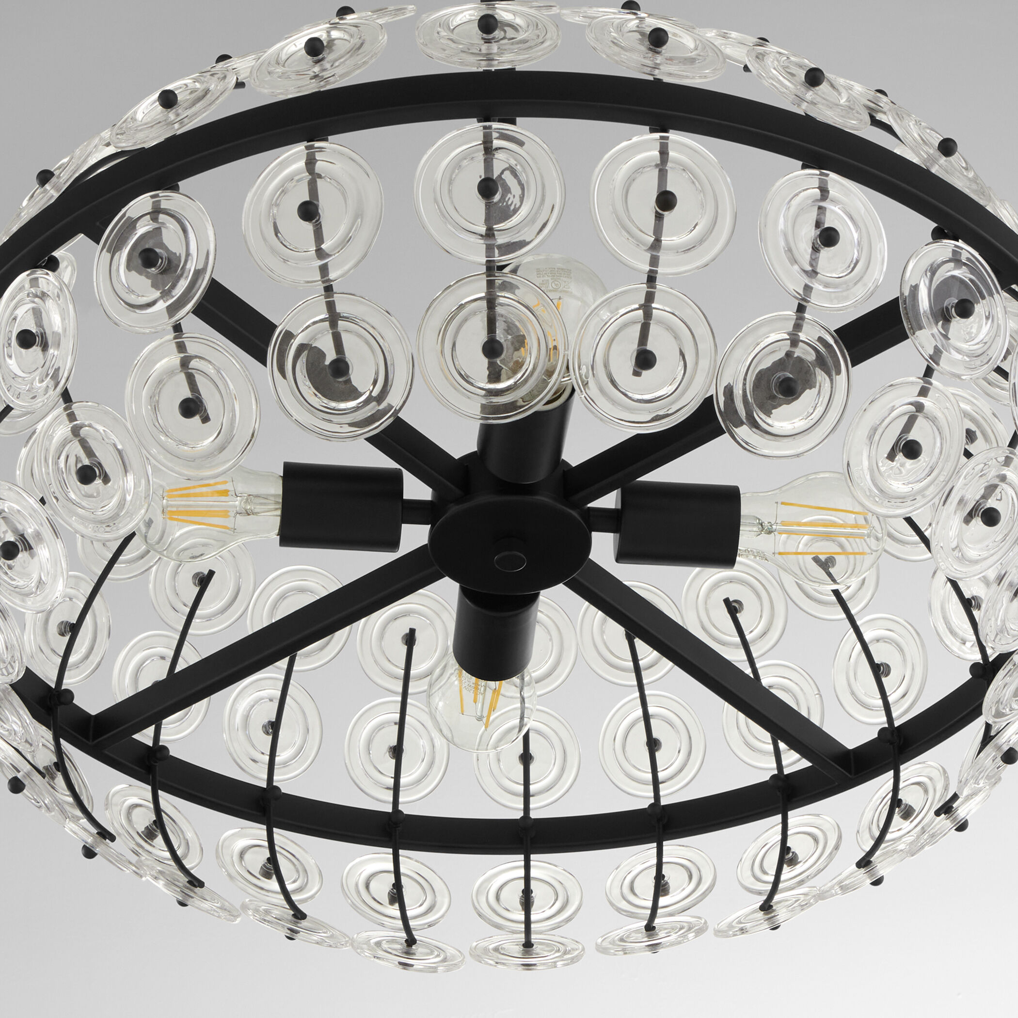 Selena 4 Light 10 inch Matte Black Pendant Ceiling Light