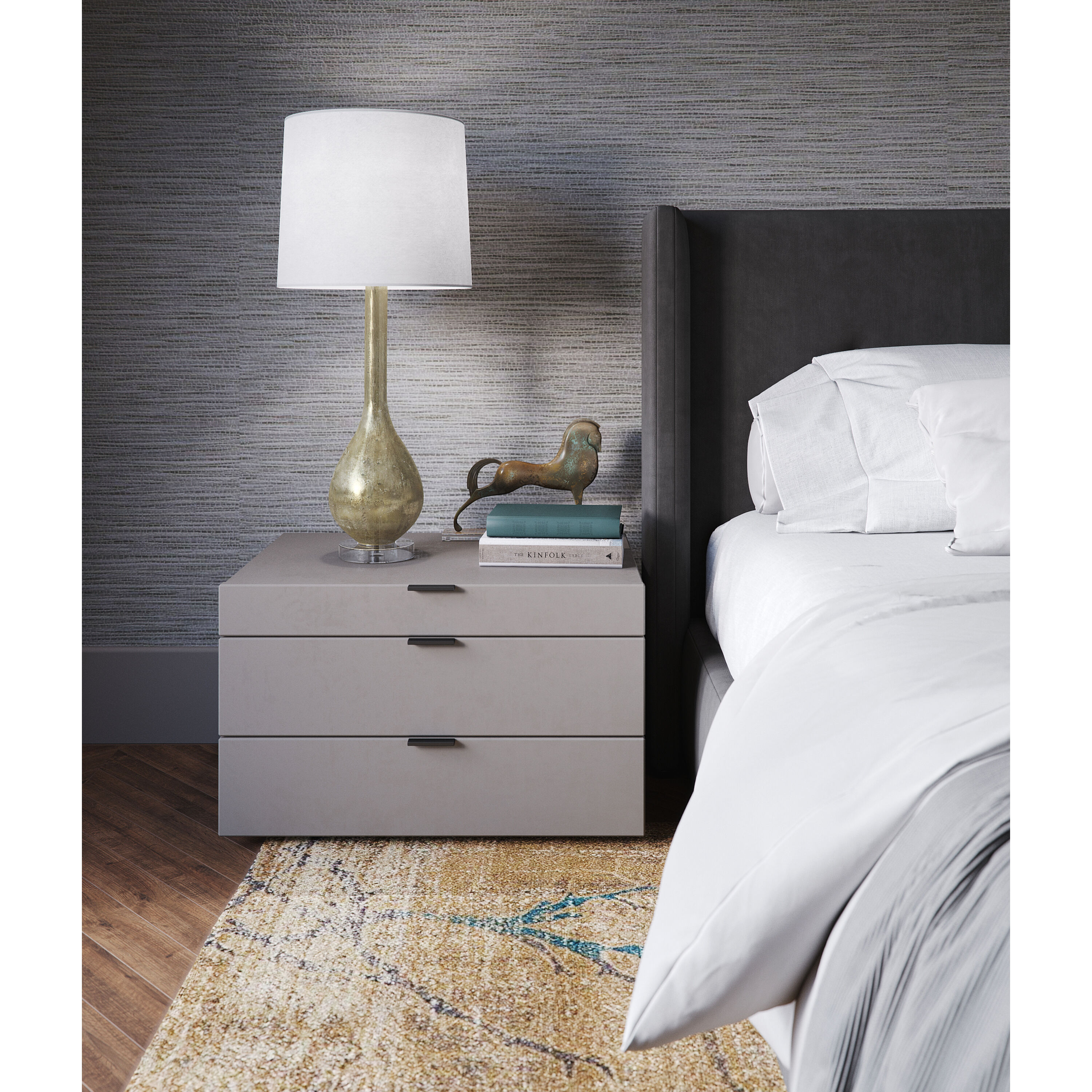 Rowan 32.5 inch 150.00 watt Beige Metallic Table Lamp Portable Light