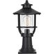 Janney 1 Light 16.5 inch Black Outdoor Post Light