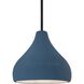 Radiance LED 8 inch Midnight Sky and Matte White and Matte Black Pendant Ceiling Light