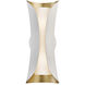 Josie 2 Light 5 inch Gold Leaf / White Wall Sconce Wall Light in Gold Leaf and White 