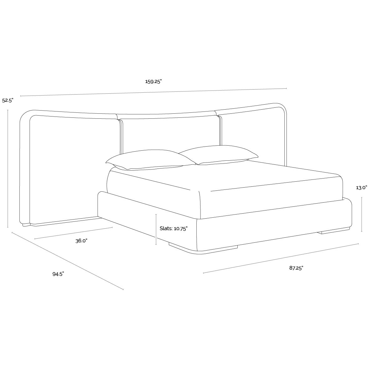 Clarimond Hailey Moon / Meg Taupe Bed