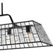 Rainier 5 Light 48 inch Matte Black Linear Chandelier Ceiling Light, Large