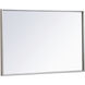 Monet 28 X 28 inch Sliver Wall Mirror in Silver