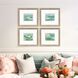 Serenity in Bloom Blue and Green and Multi and Yellow Framed Art, Propac