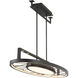 Tribeca LED 44 inch Smoked Iron And Soft Brass Island Light Ceiling Light