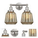Chatham 2 Light 15.5 inch Brushed Satin Nickel Bath Vanity Light Wall Light