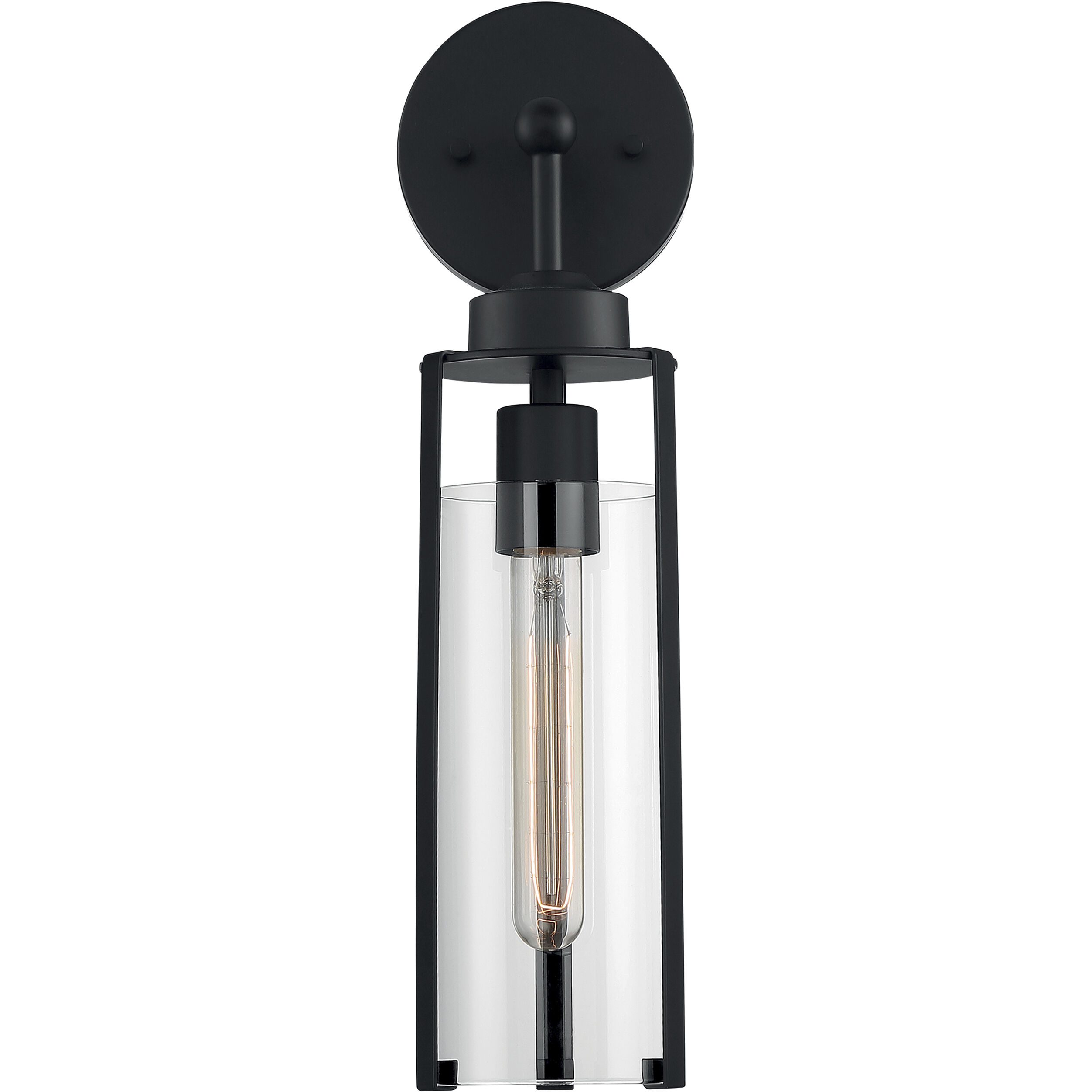 Marina 1 Light 5 inch Matte Black Vanity Light Wall Light