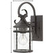 Casa Outdoor Wall Mount Lantern in Clear, Small