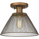 Yep Carver 1 Light 10 inch Copper Patina Semi-Flush Mount Ceiling Light