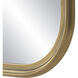 Jyn 36 X 24 inch Antique Brushed Brass Wall Mirror
