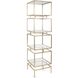 Canberrn 82 X 21.75 inch Gold Etagere