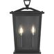 Richmond 2 Light 14 inch Black Outdoor Wall Sconce