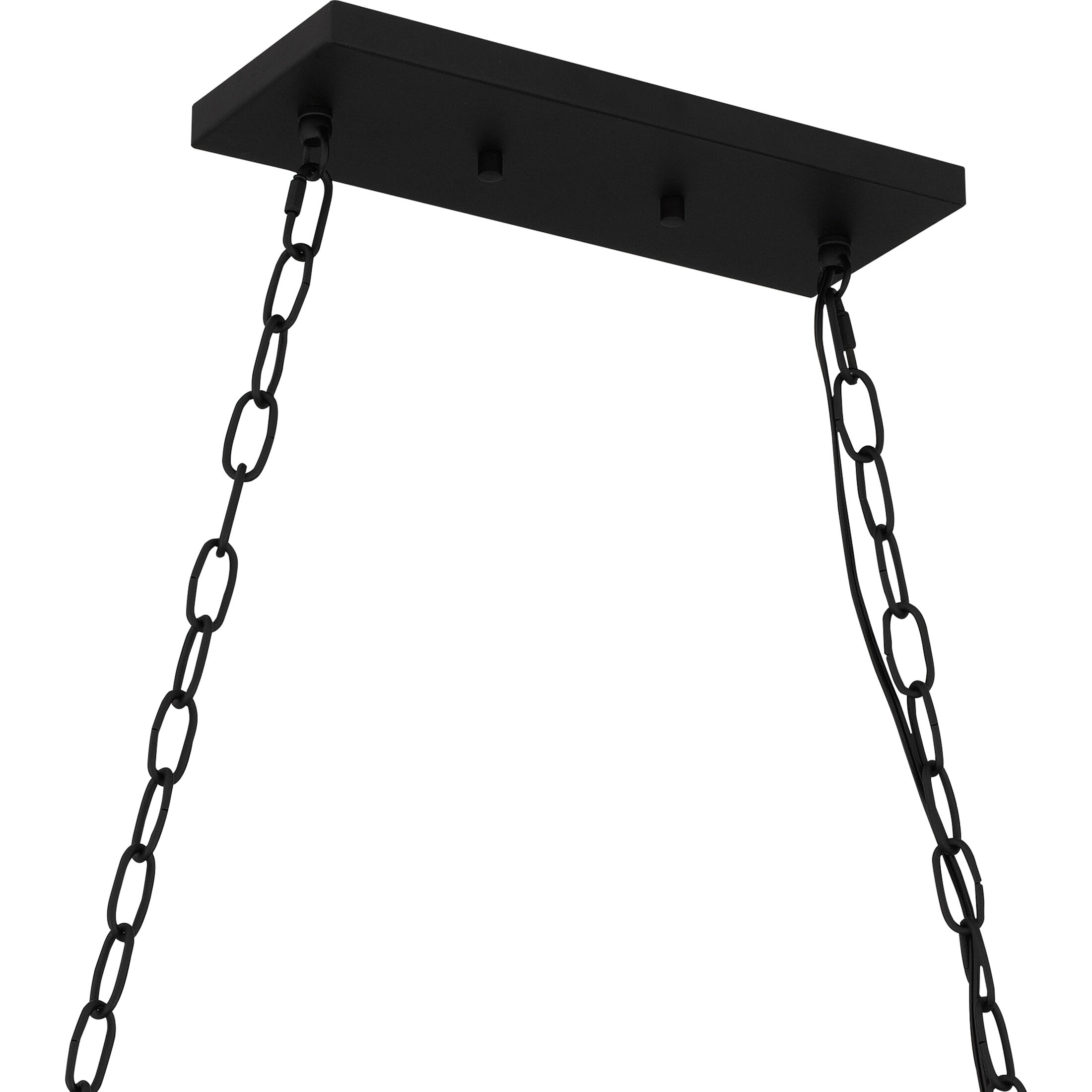 Damien 5 Light 37 inch Earth Black Island Light Ceiling Light