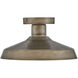 Forge 1 Light 12 inch Burnished Bronze Outdoor Ceiling, Coastal Elements