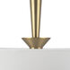 Alora Mood Bridgette 1 Light 16.38 inch Brushed Gold and White Linen Pendant Ceiling Light in Linen Shade